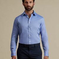 Duchamp Mens Royal Oxford Shirt Navy Blue