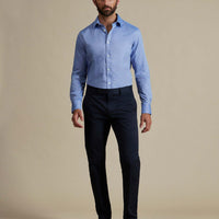 Duchamp Mens Royal Oxford Shirt Navy Blue