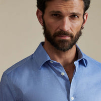 Duchamp Mens Royal Oxford Shirt Navy Blue