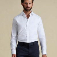 Duchamp Mens Royal Twill Shirt White