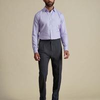 Duchamp Mens Royal Twill Shirt Pastel Lilac