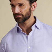 Duchamp Mens Royal Twill Shirt Pastel Lilac