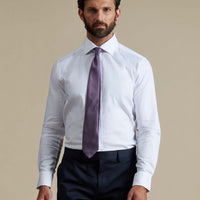 Duchamp Mens Royal Herringbone Shirt White