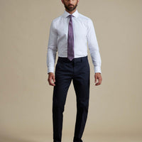 Duchamp Mens Royal Herringbone Shirt White