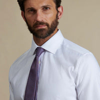 Duchamp Mens Royal Herringbone Shirt White