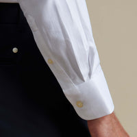 Duchamp Mens Royal Herringbone Shirt White