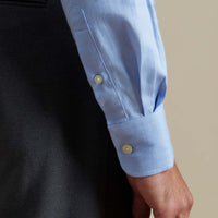 Duchamp Mens Royal Herringbone Shirt Skyway