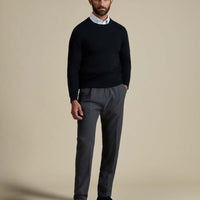 Duchamp Mens Crew Neck Knit Black