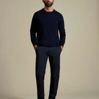 Duchamp Mens Crew Neck Knit Deep Well