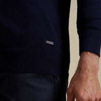 Duchamp Mens Crew Neck Knit Deep Well