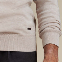 Duchamp Mens Crew Neck Knit Silver Grey Marl