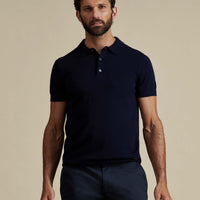 Duchamp Mens Short Sleeve Polo Knit Deep Well