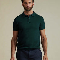 Duchamp Mens Short Sleeve Polo Knit Botanical Garden