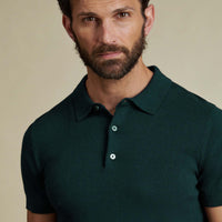 Duchamp Mens Short Sleeve Polo Knit Botanical Garden
