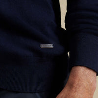 Duchamp Mens Long Sleeve Polo Knit Deep Well
