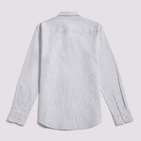 Duchamp Mens Oxford Stripe Shirt in Olivine