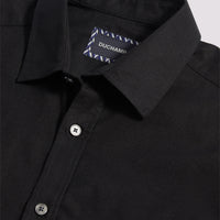 Duchamp Mens Oxford Shirt in Black