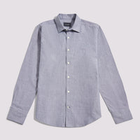 Duchamp Mens Oxford Shirt in Navy Blue