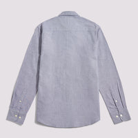 Duchamp Mens Oxford Shirt in Navy Blue