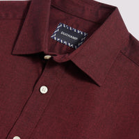Duchamp Mens Oxford Shirt in Tibetan Red