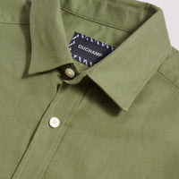 Duchamp Mens Oxford Shirt in Olivine
