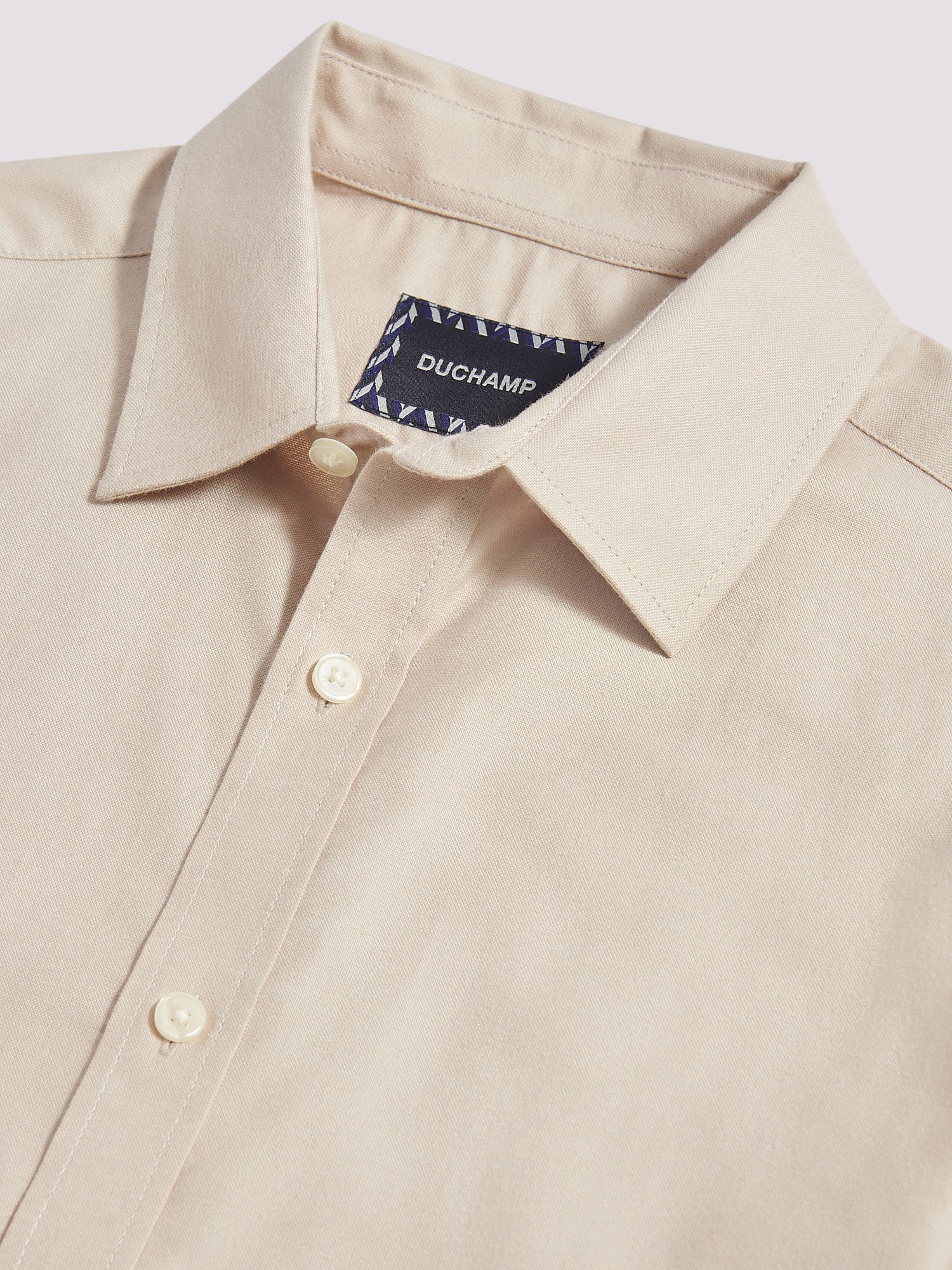 Duchamp Mens Oxford Shirt in Beige Duchamp Mens Oxford Shirt in Beige