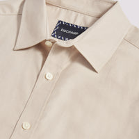 Duchamp Mens Oxford Shirt in Beige