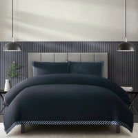 Duchamp Premium Cotton Sateen Border Duvet Set Deep Well