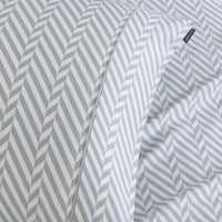Duchamp Premium Cotton Herringbone Print Duvet Set High Rise