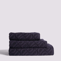 Duchamp Premium Cotton Monogram Jacquard Bath Towel Deep Well