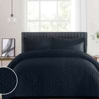 Duchamp Premium Satin Geo Dutch Velvet Bedspread Deep Well