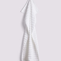 Duchamp Premium Cotton Ribbed Towel Bright White