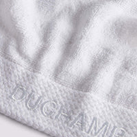 Duchamp Premium Cotton Ribbed Towel Bright White