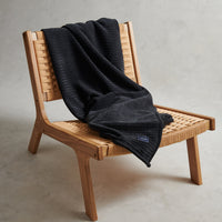 Luxury Double-Sided Fleece Throw Gray Pinstripe