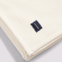 Luxury Double-Sided Fleece Throw White Smoke