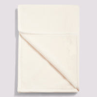 Luxury Double-Sided Fleece Throw White Smoke