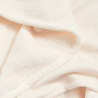 Luxury Double-Sided Fleece Throw White Smoke