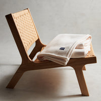 Luxury Double-Sided Fleece Throw White Smoke