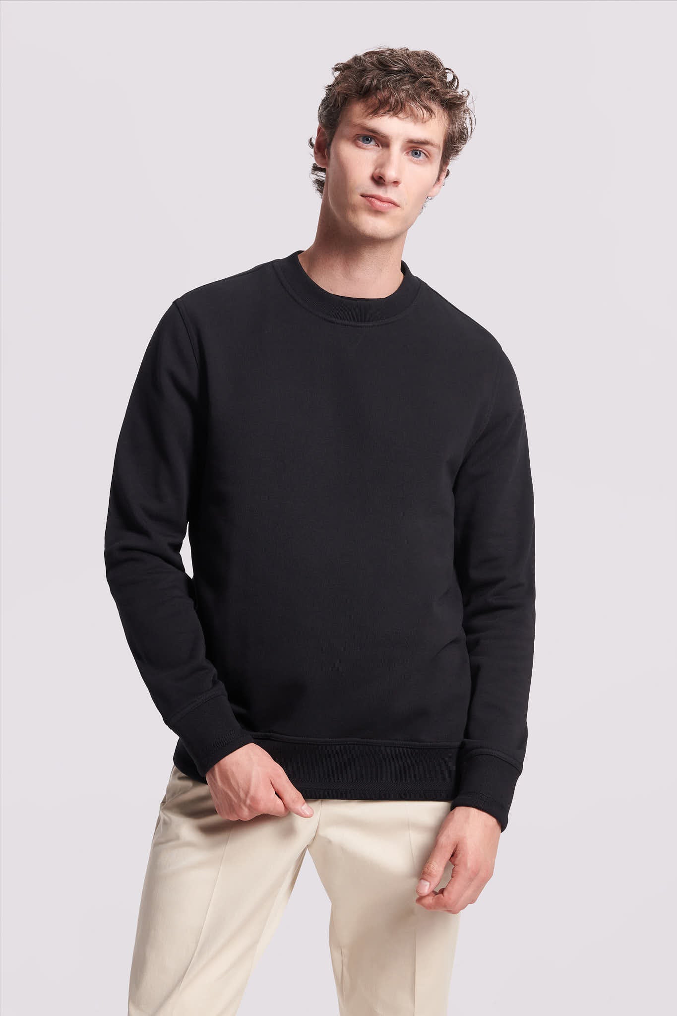 Men's french 2024 terry crewneck sweatshirt