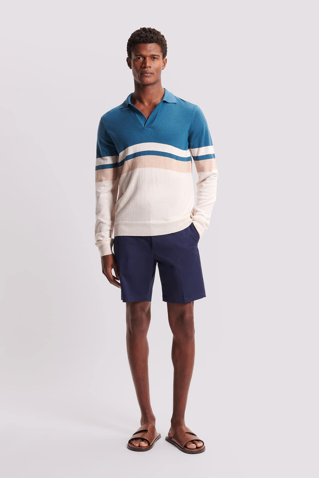 Long sleeve best sale polo shorts