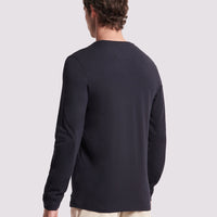 Duchamp Mens Pima Cotton Long-Sleeve T-Shirt Deep Well