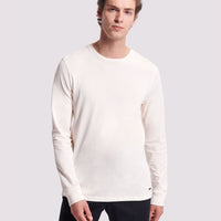 Duchamp Mens Pima Cotton Long-Sleeve T-Shirt Jet Stream