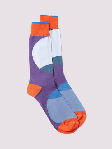 Circle Socks in Purple