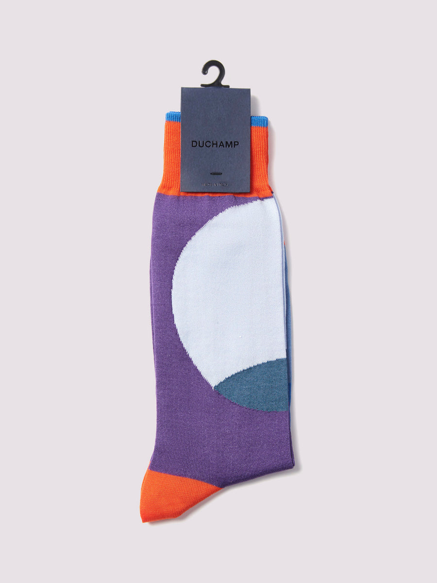 Circle Socks in Purple