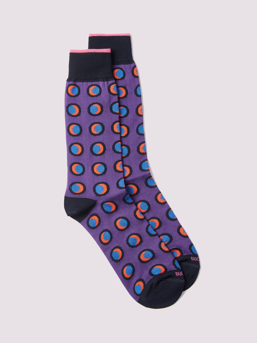 Duchamp Mens Disc Socks Petunia