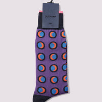 Duchamp Mens Disc Socks Petunia