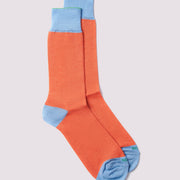 Heel Toe Socks in Bright Orange