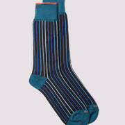 Linea Stripe Socks in Black