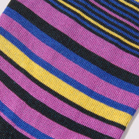 Duchamp Mens Multi-Stripe Socks Blue Coral