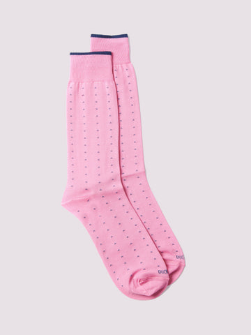 Dotted Socks Pink Carnation